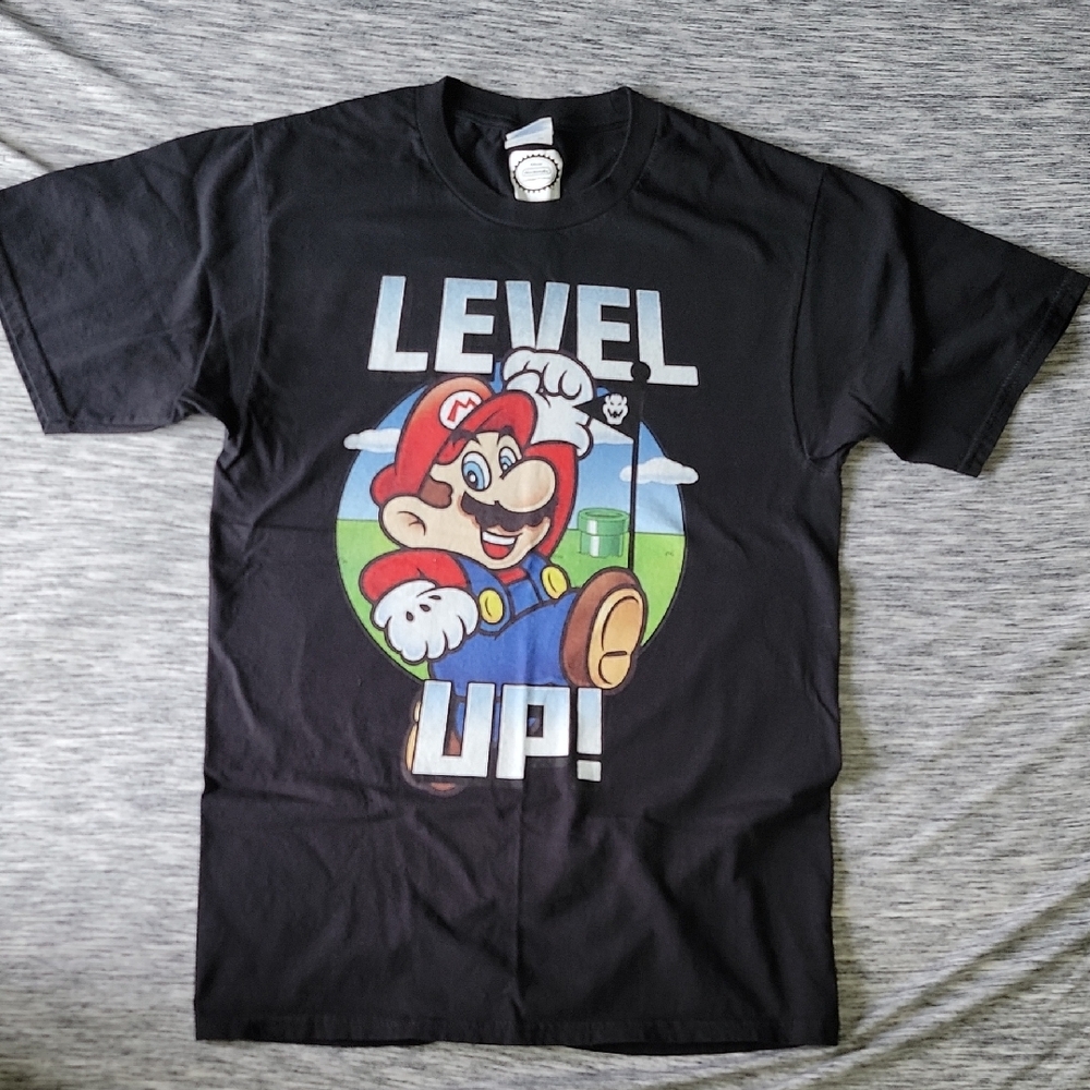 Mario Level Up Graphic T-Shirt